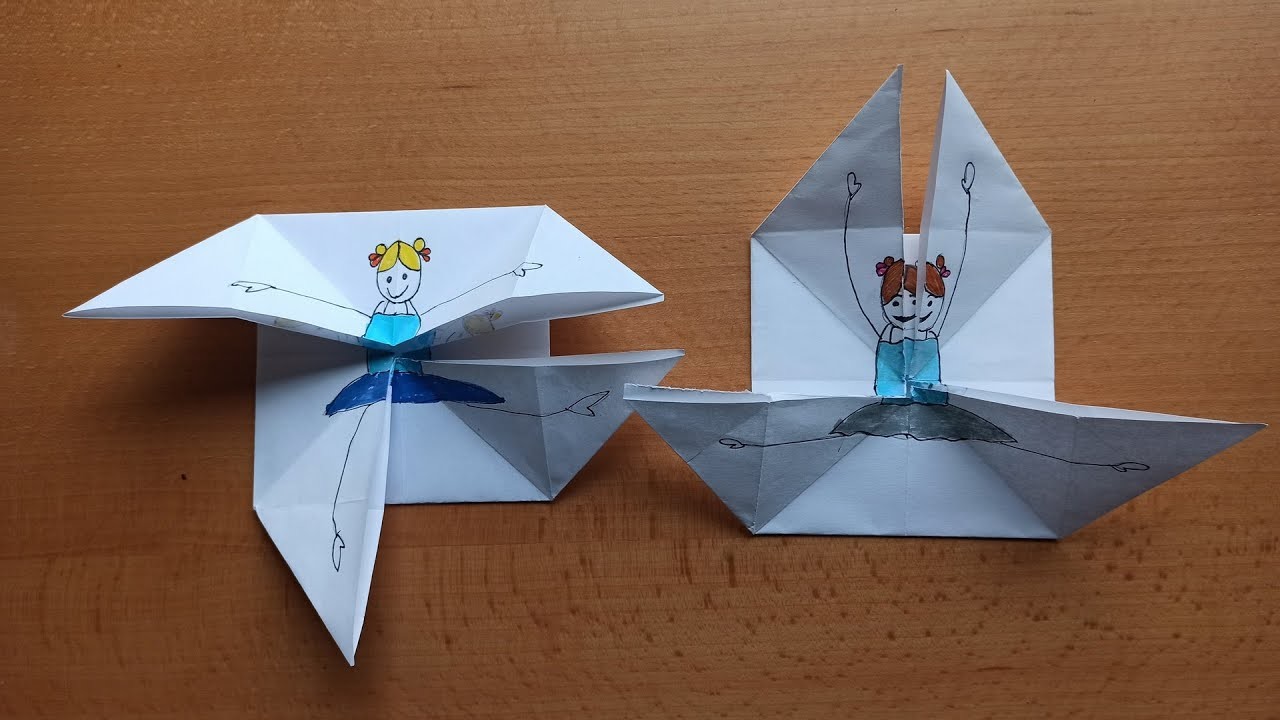 Tuto Brico Danseuse en Papier. Origami Facile