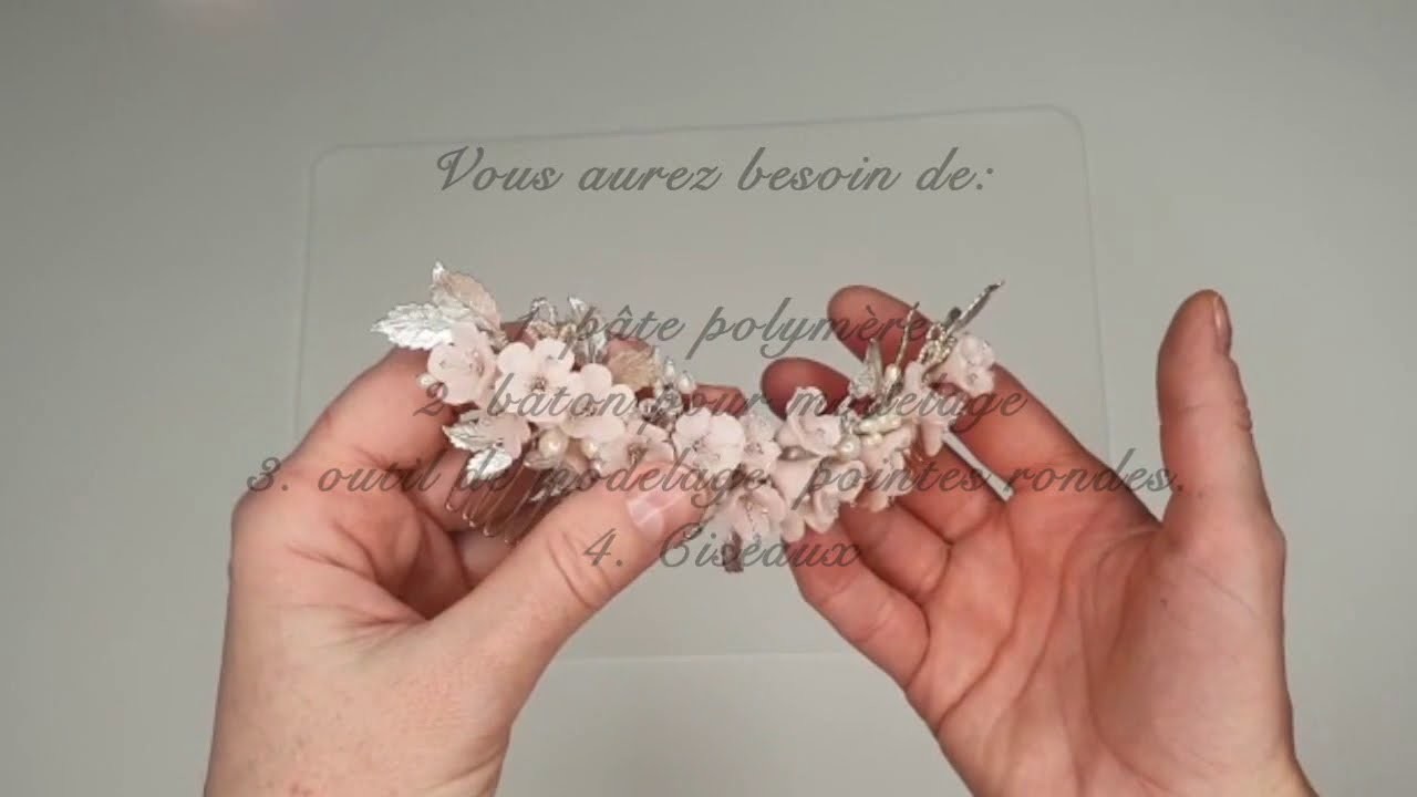 [TUTO] LA CRÉATION DES FLEURS EN PÂTE POLYMÈRE "CERNIT" POUR LES DÉBUTANTS.