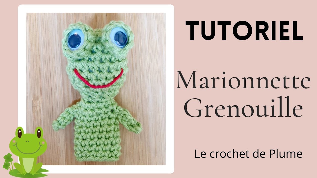 Marionnette Doigt Grenouille - Frog - Tuto Crochet français - amigurumi - Fiche explications