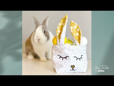 Tutoriel Zodio Apprendre à fabriquer un panier lapin DIY en couture pour Pâques