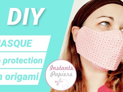 Très facile DIY masque de protection en origami - Super easy DIY origami face mask