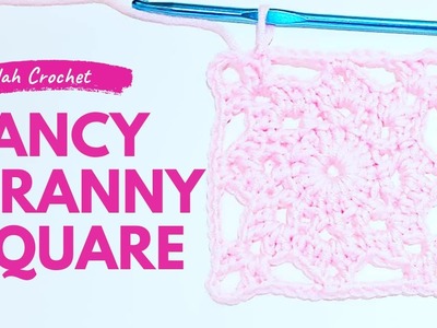 Carré granny fantaisie au crochet tuto facile | How to crochet a fancy granny square easy tutorial