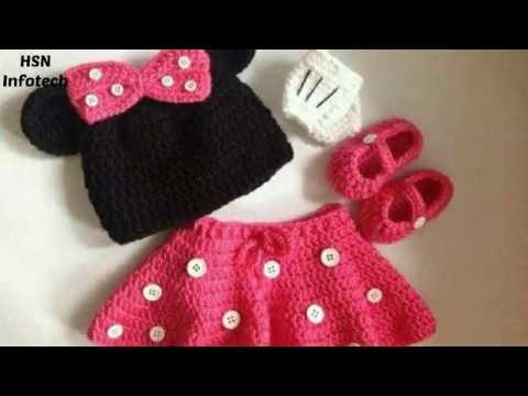 MINNIE MOUSE CROCHET SET FOR BABY || Crochet Minnie Mouse Dress