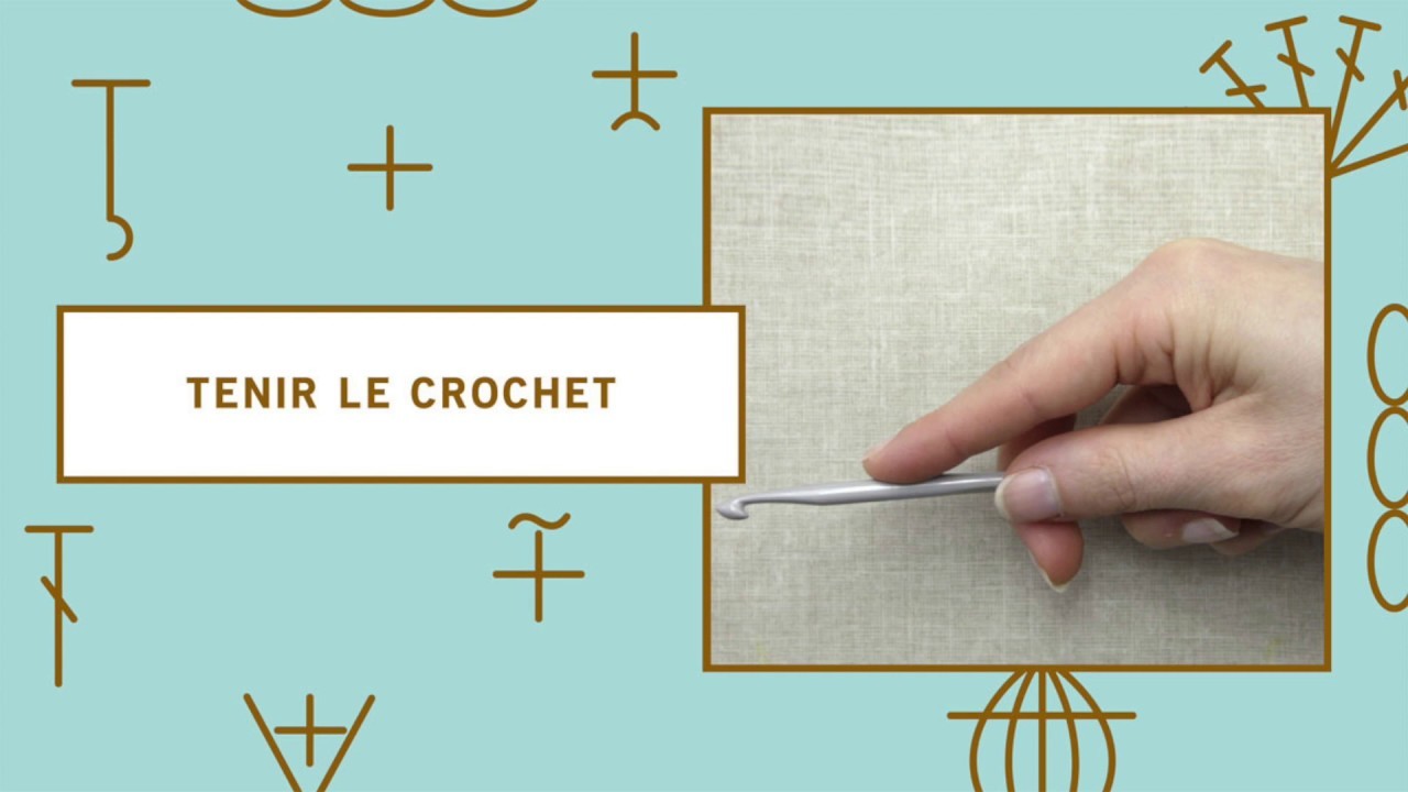 Cours de crochet n°1- Comment tenir son crochet. How to hold crochet