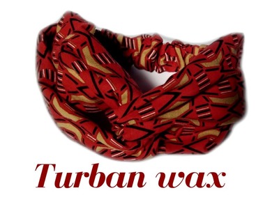 DIY: comment coudre un turban facile et rapide pour bb. tissu wax