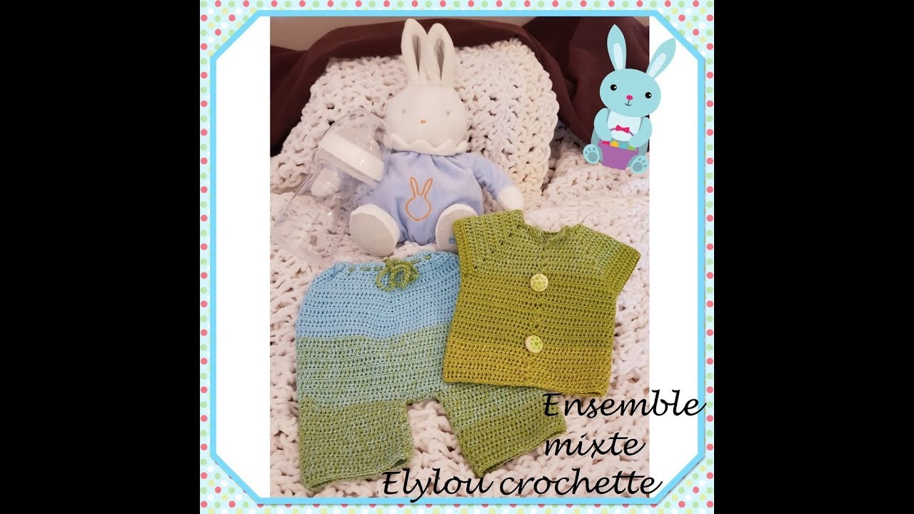 TUTO crochet : Ensemble mixte, Petit haut ! facile, toute taille