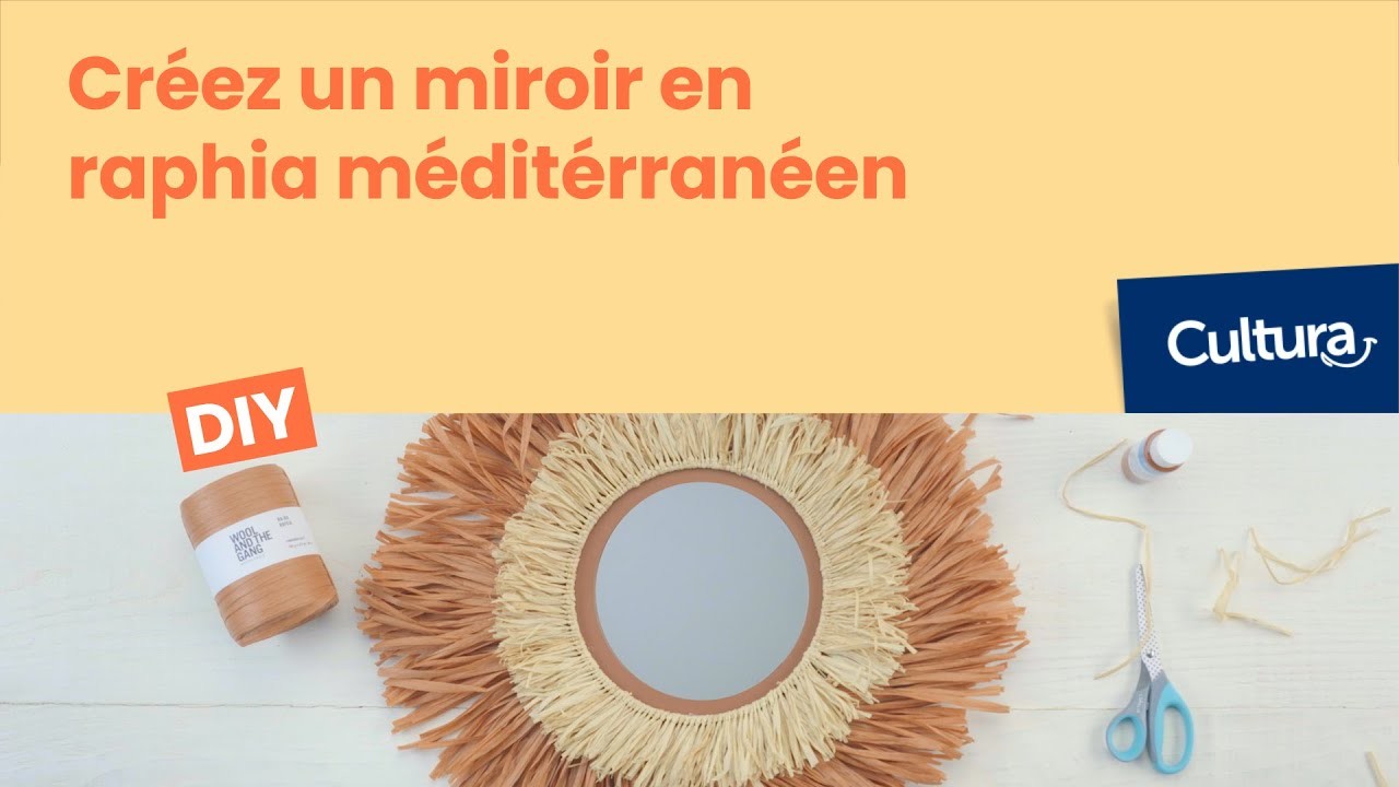DIY créatif : Créez un miroir en raphia méditerranéen