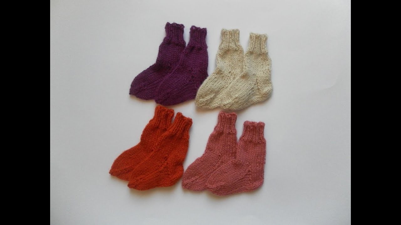 Tuto chaussettes bébé facile à tricoter