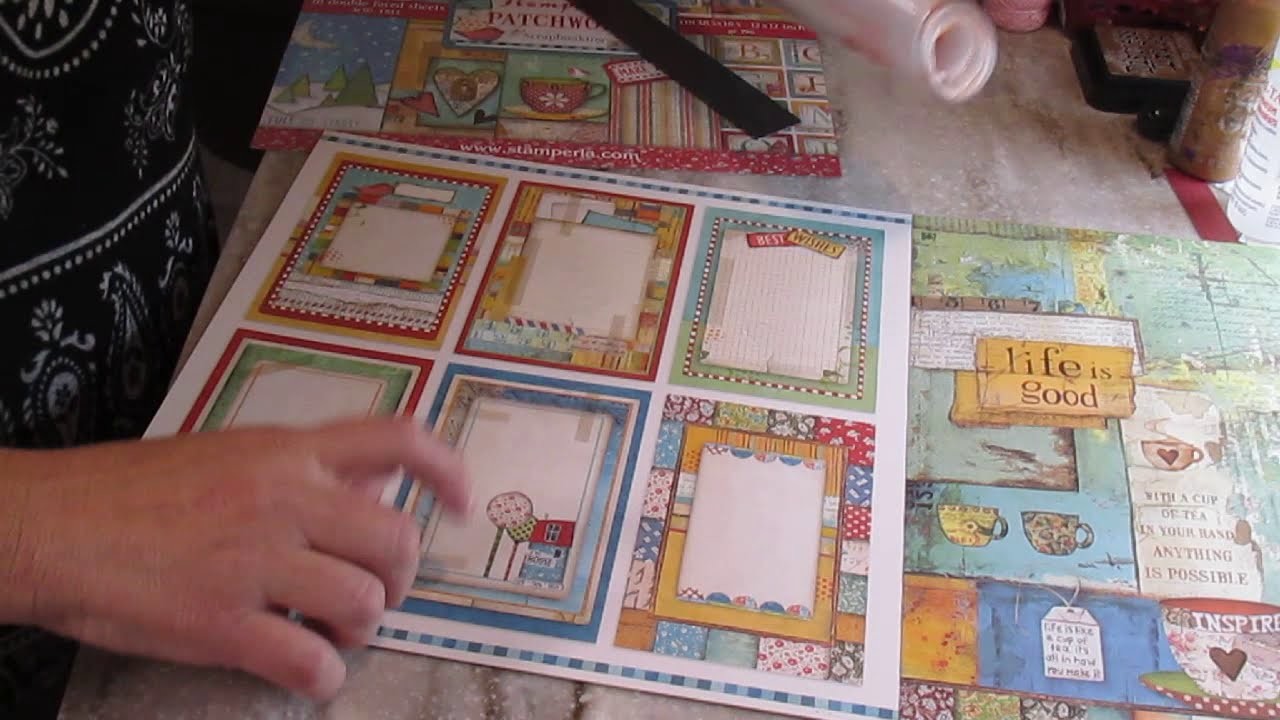 (francais) Scrapbooking: presentation de la collection Patchwork de Stamperia