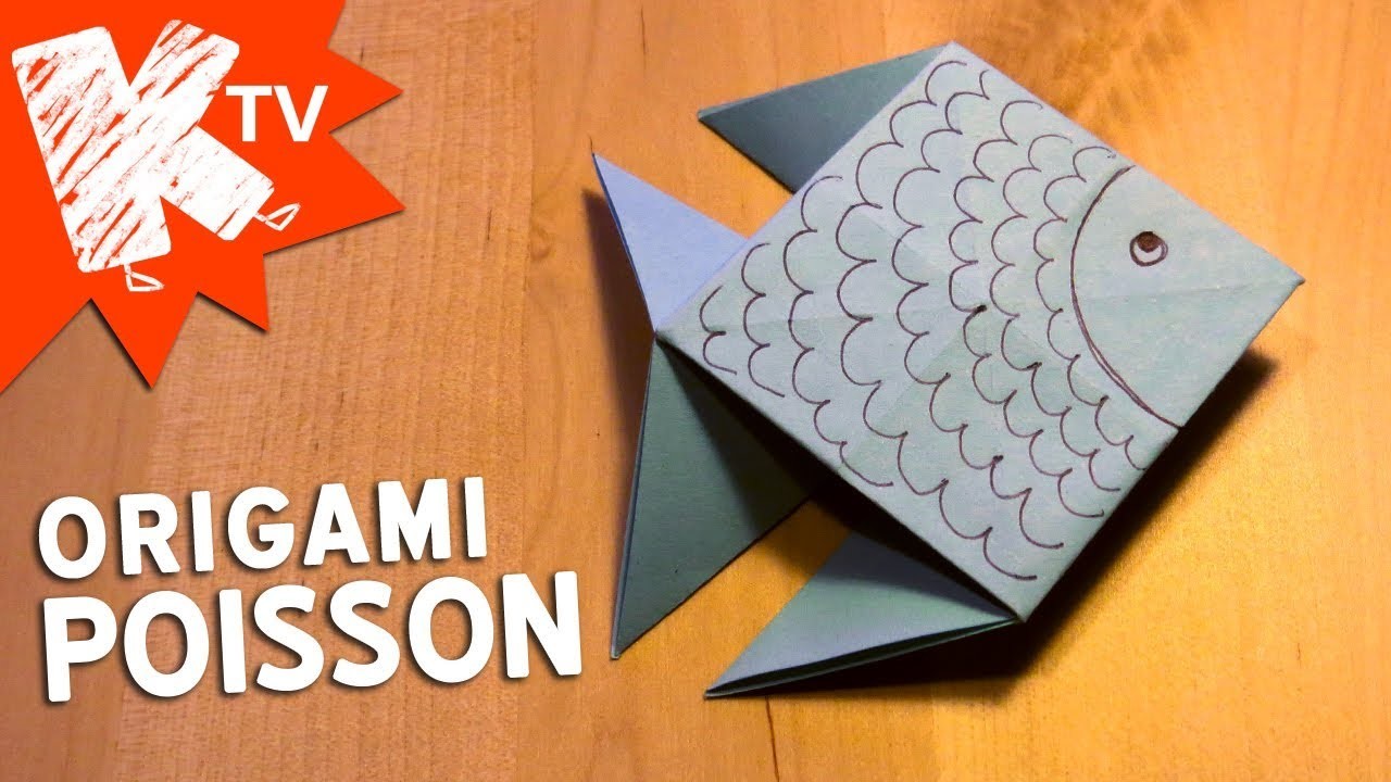 Poisson en papier - origami facile