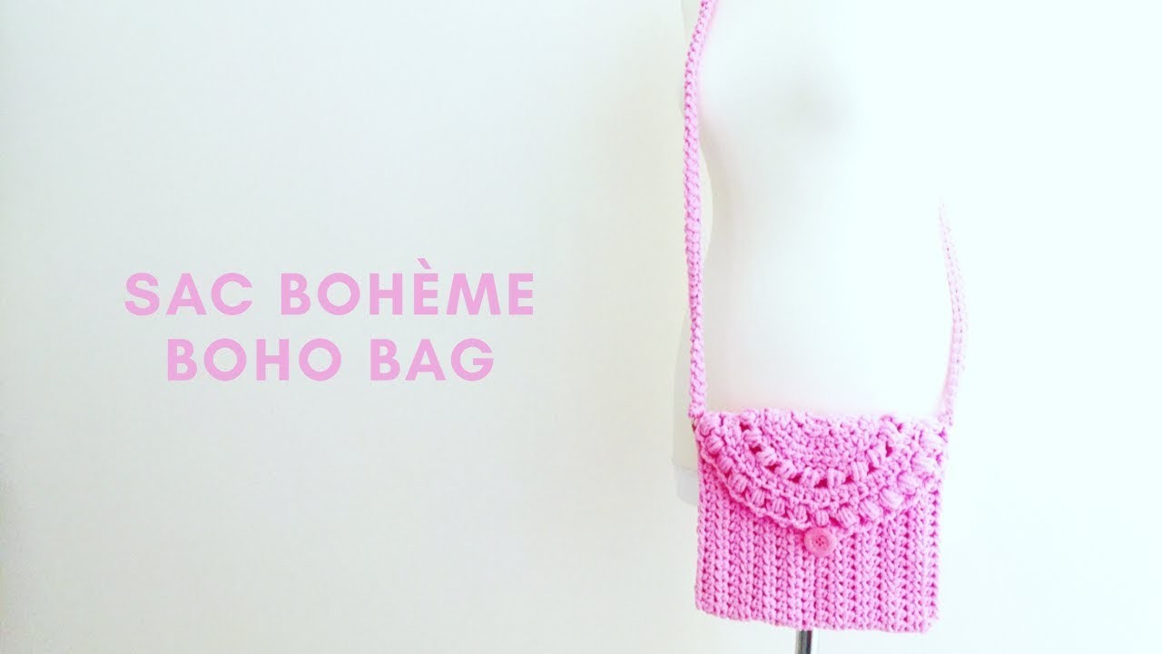 Sac bohème bandoulière au crochet tuto facile | How to crochet a boho bag easy tutorial