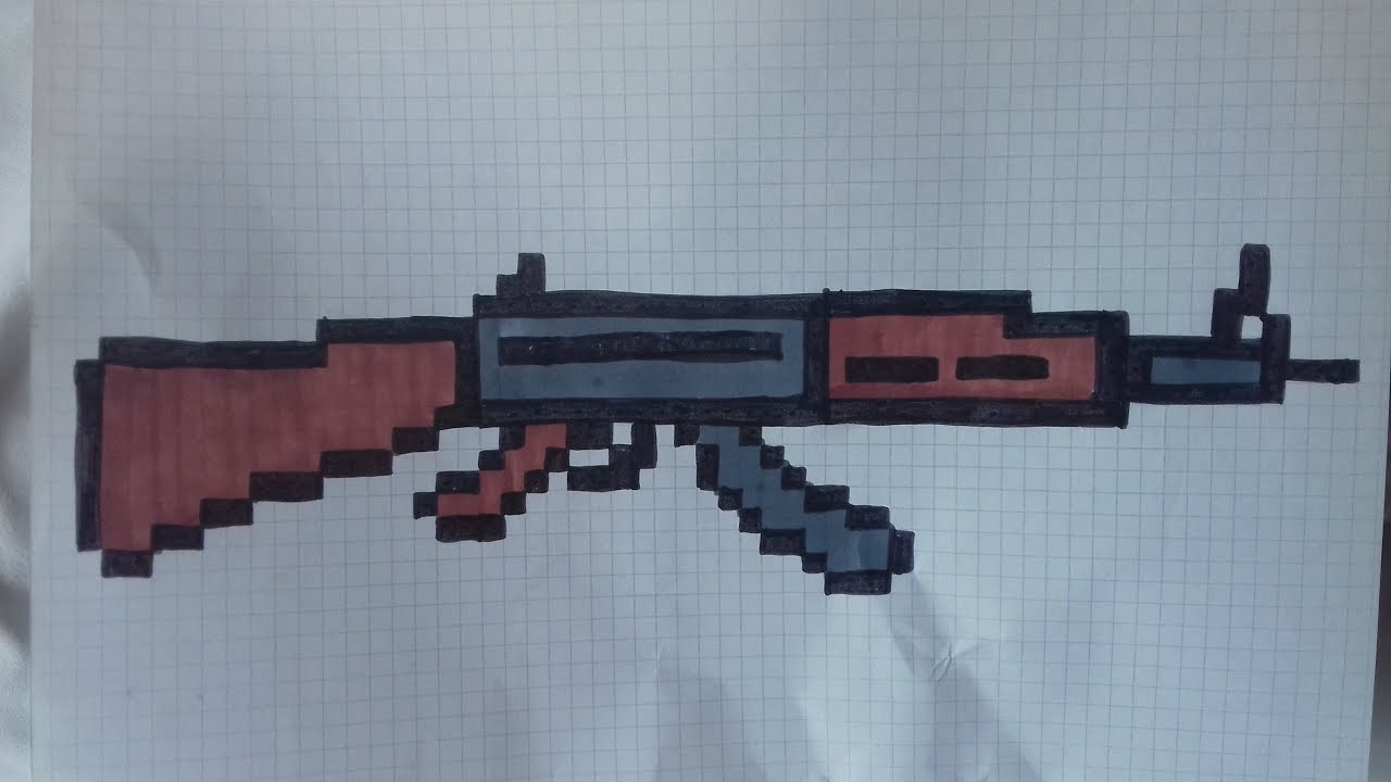 [Tuto] Comment dessiner une AK-47 en (PIXEL ART)