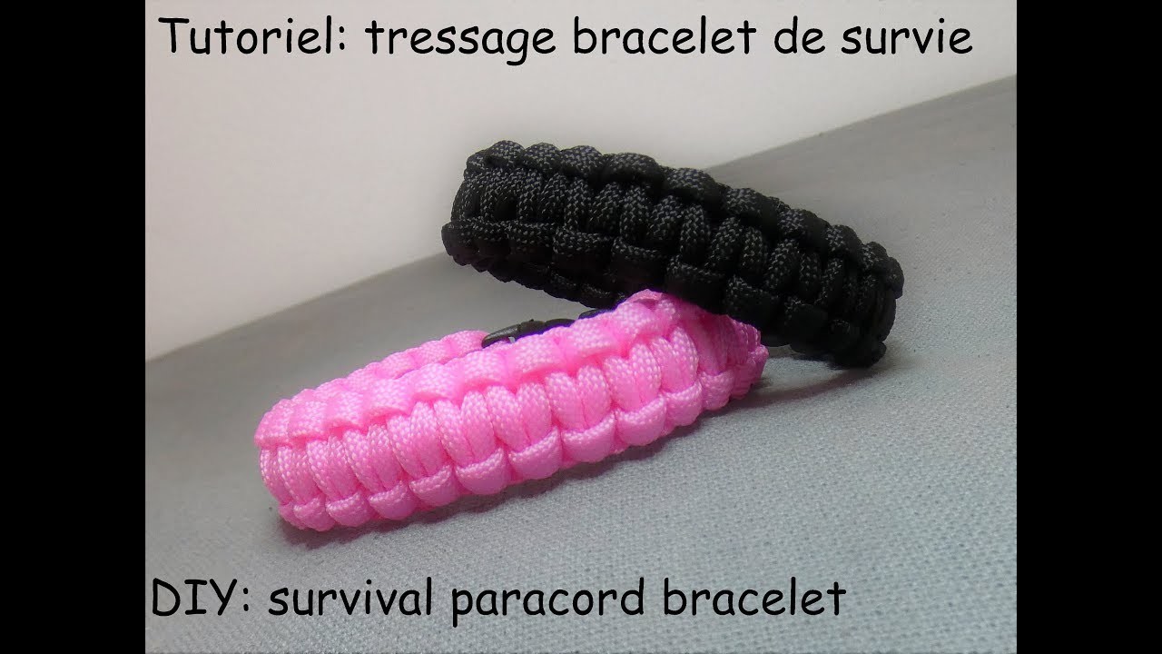 Tutoriel: tressage bracelet de survie (DIY: survival paracord bracelet)
