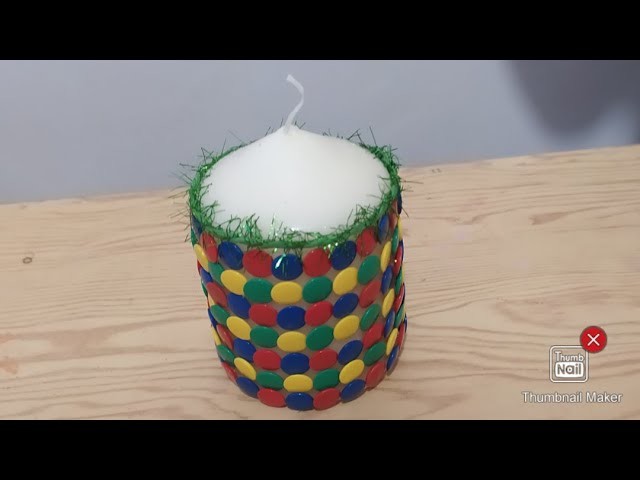 DIY.Tuto Bougie décorée pour la Fête des Mères #4