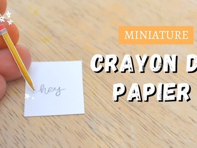 MINI Crayon de Papier (sans FIMO!) | DIY