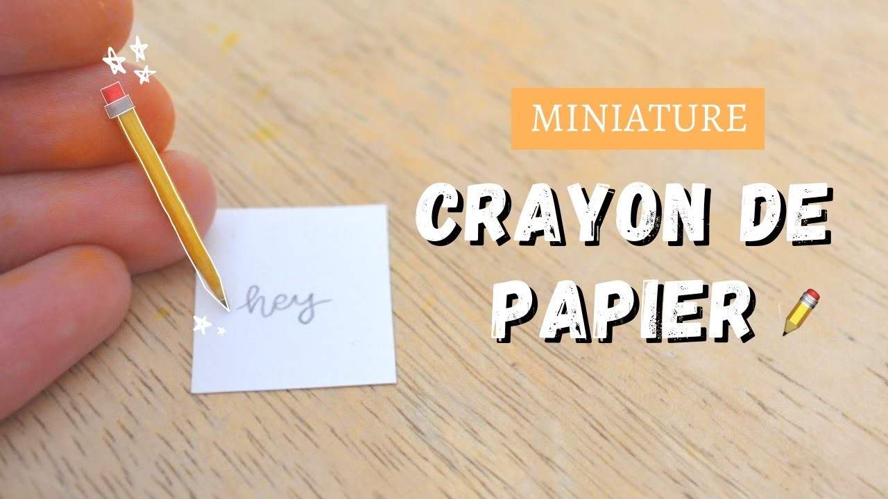 MINI Crayon de Papier (sans FIMO!) | DIY
