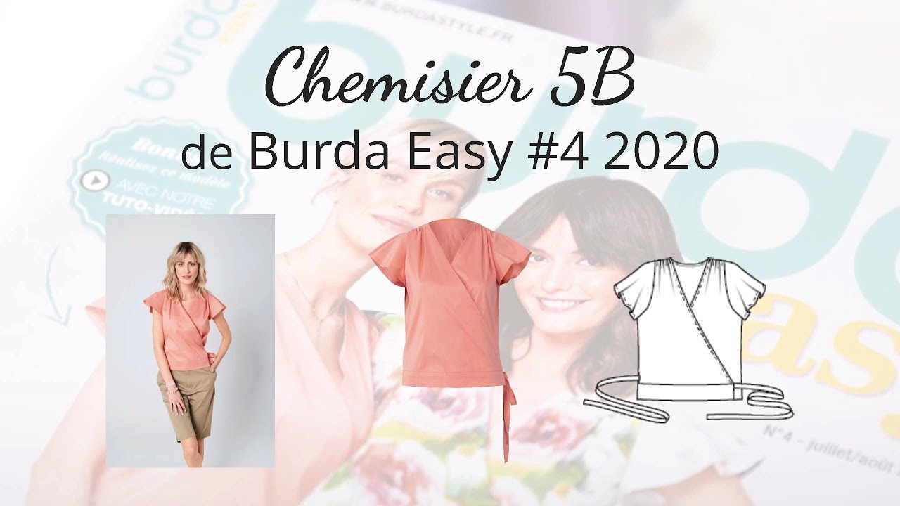 Chemisier en coton 5B | BURDA EASY N°4 - Juill.  Août 2020