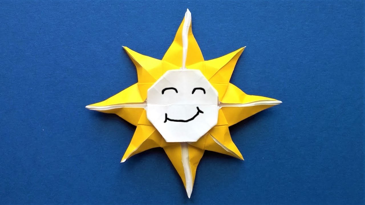 Comment faire un SOLEIL en ORIGAMI