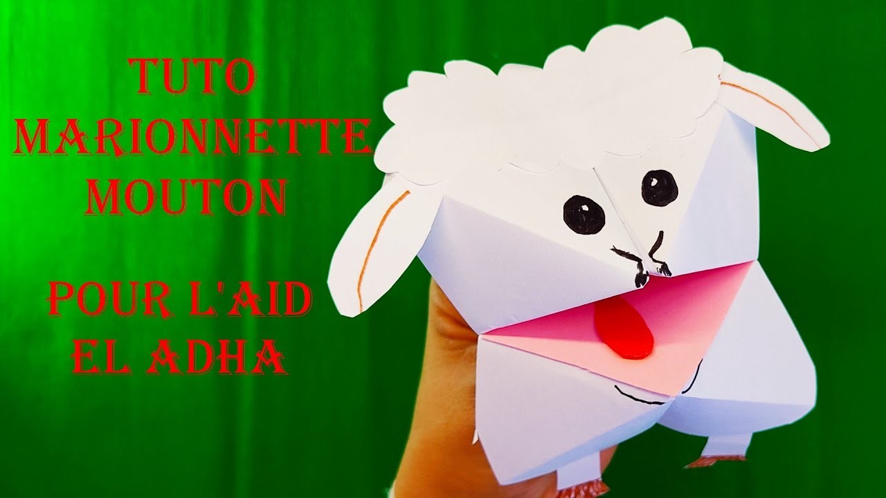Comment faire une marionnette mouton pour l'aid el adha, la pause détente
