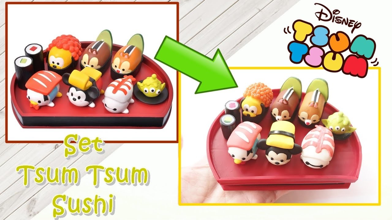 Je reproduis le Set Tsum Tsum Sushi. Polymer clay Tutorial