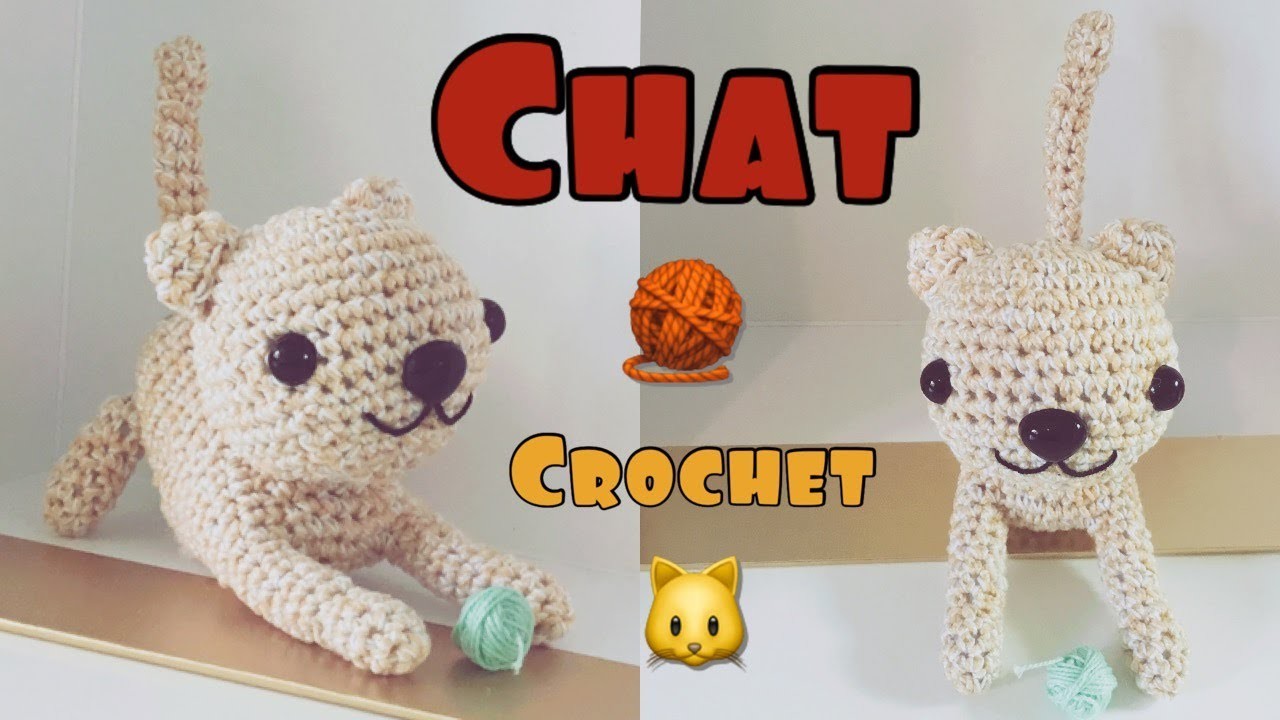 Petit Chat au Crochet - Amigurumi - Tuto en français - Explications - Fiche - Gato - Cat