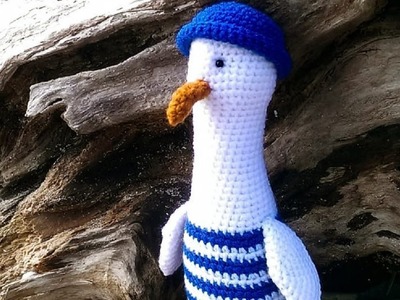 Crochet seagull Free amigurumi pattern