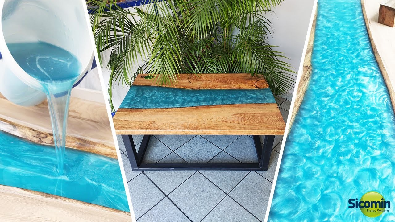 COMMENT FAIRE UNE TABLE RIVIÈRE EN RÉSINE ÉPOXY - DIY