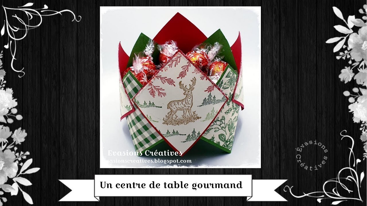 Atelier-Tuto { Noël } "Un centre de table gourmand" par Évasions Créatives