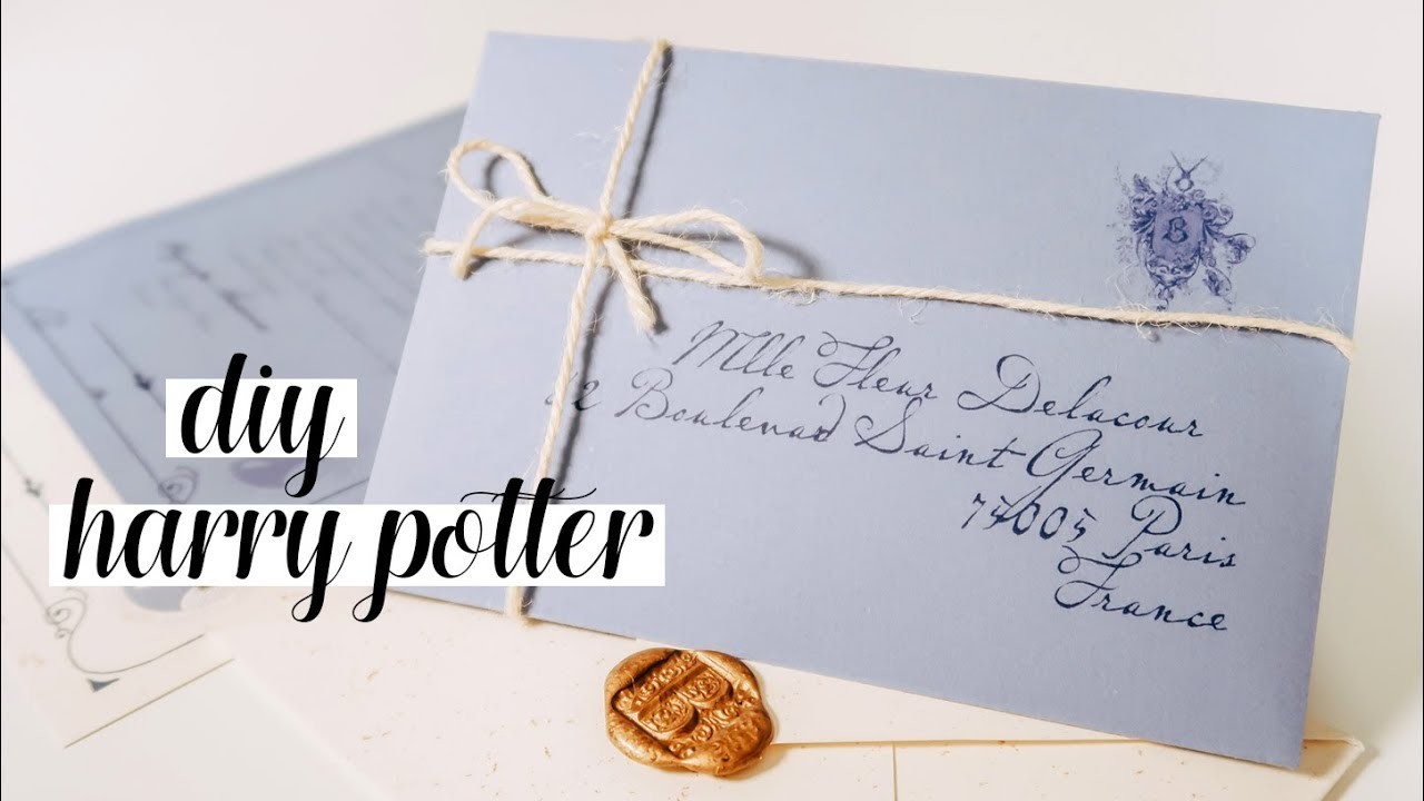 DIY HARRY POTTER | Lettre d'acceptation à Beauxbâtons • Beauxbatons acceptance letter