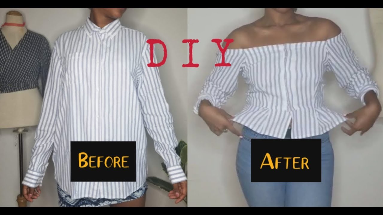 DIY:  Transformation chemise homme