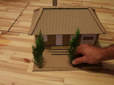 Faire une maison en carton - bricolage simple