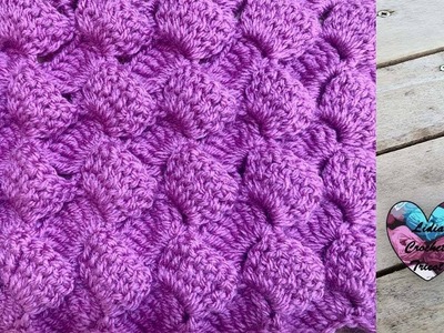 Point Bulles 3D facile Crochet "Lidia Crochet Tricot"