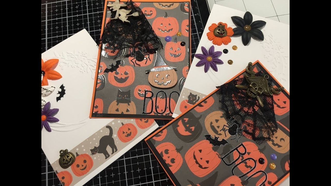 TUTO Scrap: Cartes FACILES Halloween