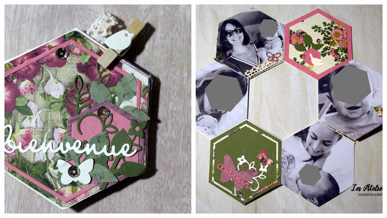 Tutoriel : Mini album hexagonal très facile !