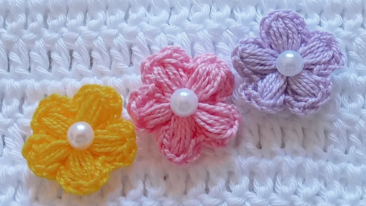Flor de Croche. Mini flor de Croche