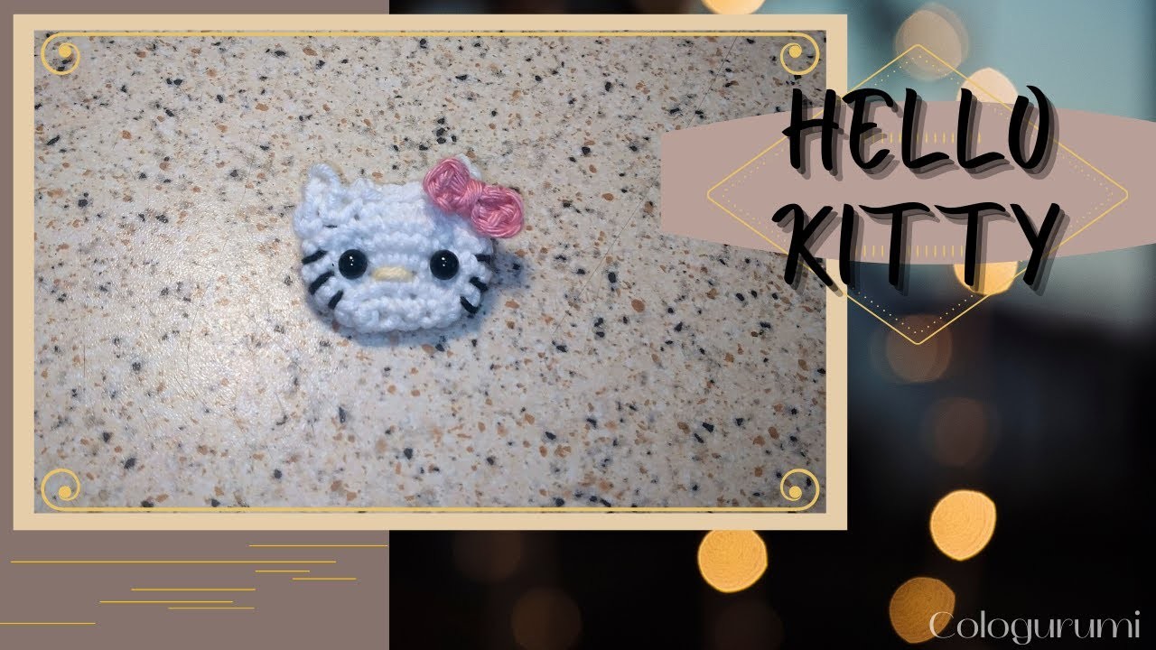 Tuto crochet. amigurumi - Porte clés style Hello Kitty - Très facile et rapide ????