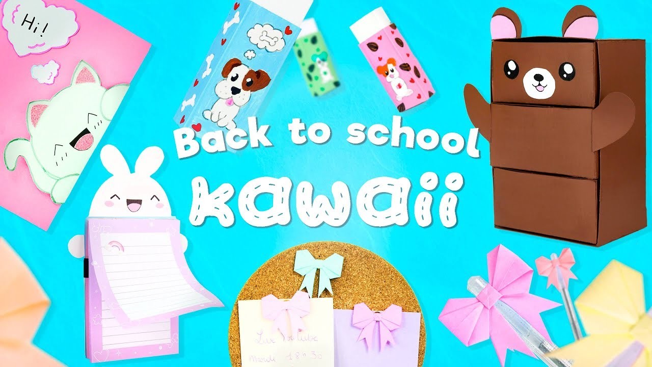 BACK TO SCHOOL KAWAII 0 € - 5 IDEES DE FOURNITURES SCOLAIRES