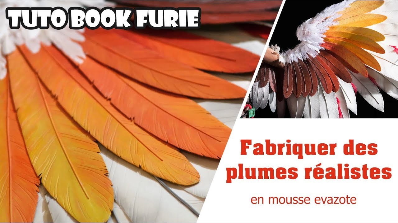 Cosplay Tutorial : Make feathers with evafoam  [FR.ENG]