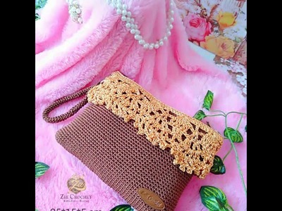 POUCH RAJUT RENDA- CROCHET LACE POUCH By Zee Crochet