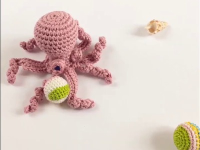 Video Stop Motion Animation Poulpe Miniature au Crochet
