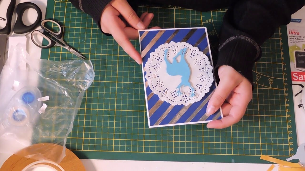 Tuto carte de noél (création fond carte)