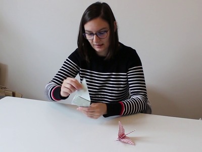Tuto origami : grue en papier origami - DIY facile