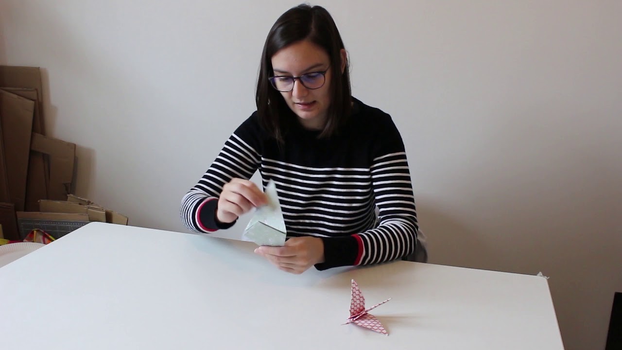 Tuto origami : grue en papier origami - DIY facile