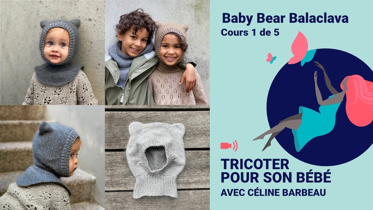 Tricoter son bonnet Baby Bear Balaclava de Knitting for Olive - Cours 1 de 5