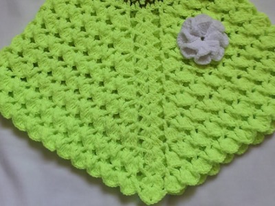 Crochet Baby Poncho part 1.Crochet  poncho Body#katescrochet