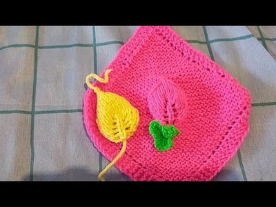 Tuto tricoter une  fleur facile au tricot