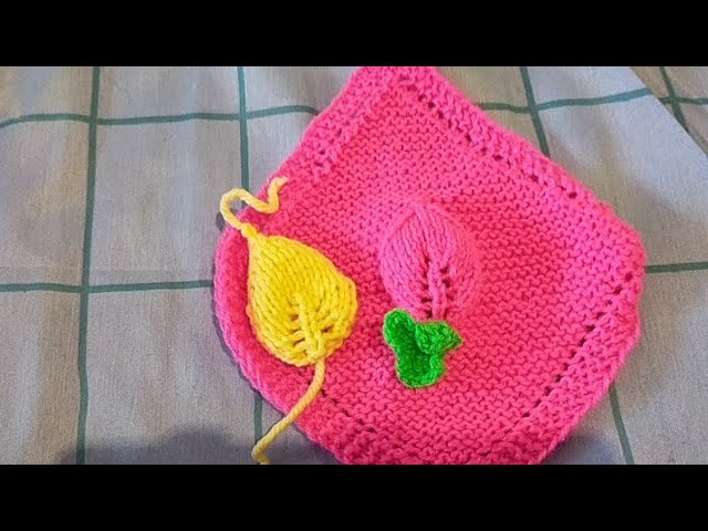 Tuto tricoter une  fleur facile au tricot