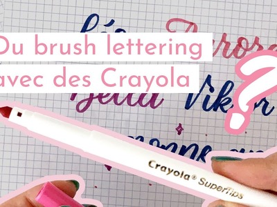 LES CRAYOLA SUPERTIPS POUR LA CALLIGRAPHIE ? (Brush lettering pas cher) | Tutoriel Calligraphie