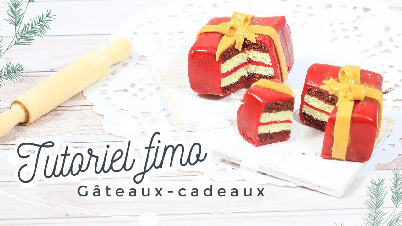 Tutoriel Fimo ???? Gâteau-cadeau en partenariat avec Elycla In Wonderland + CONCOURS