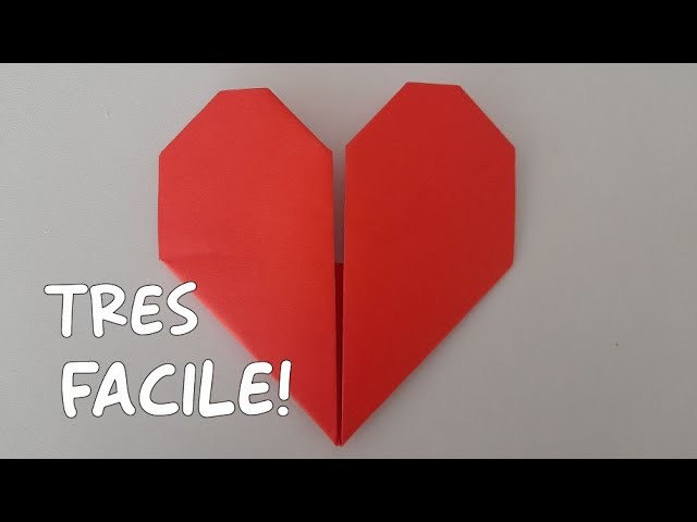 Comment faire un coeur origami - très facile !